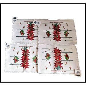 Museum Fine Arts Boston Placemats Grand Canyon Arizona Chili Peppers Set 4 NWT
